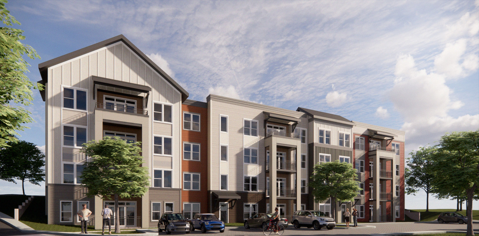 The Whitley at Weavers Grove north condo building